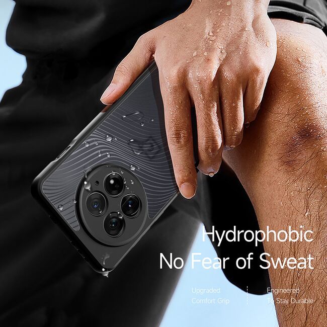Husa pentru  OnePlus 13 Flowing Lines Comfort Grip - transparent