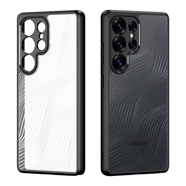 Husa pentru  Samsung Galaxy S25 Ultra Flowing Lines Comfort Grip - transparent