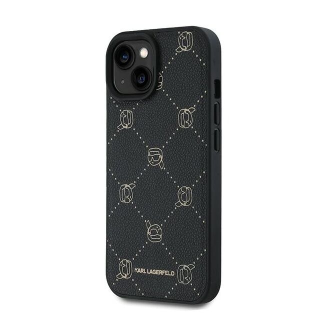 Husa premium pentru  iPhone 15 Plus Karl Lagerfeld compatibila Magsafe - Negru denim