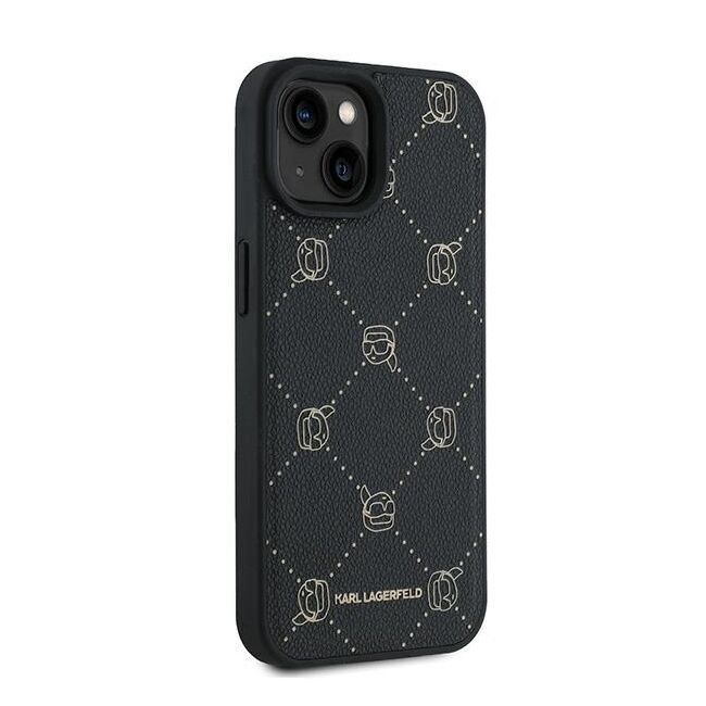 Husa premium pentru  iPhone 15 Plus Karl Lagerfeld compatibila Magsafe - Negru denim