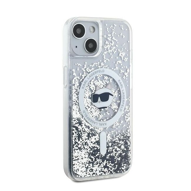 Husa premium pentru  iPhone 15 Plus Karl Lagerfeld compatibila Magsafe - Sclipici