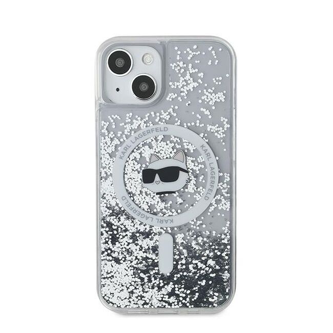 Husa premium pentru  iPhone 15 Plus Karl Lagerfeld compatibila Magsafe - Sclipici