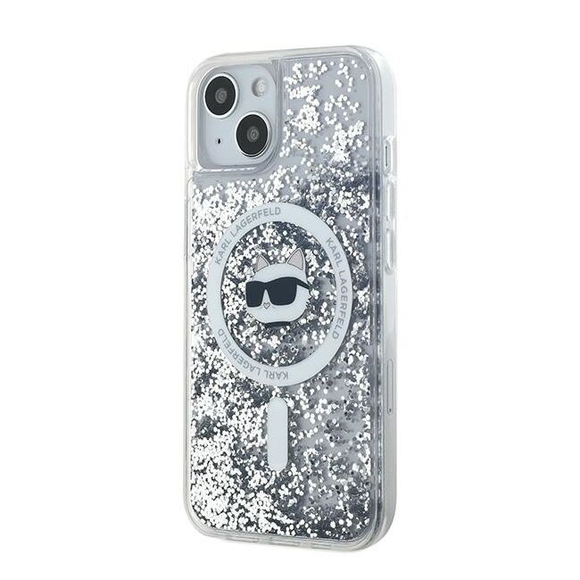 Husa premium pentru  iPhone 15 Plus Karl Lagerfeld compatibila Magsafe - Sclipici