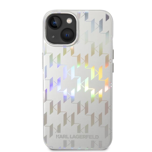 Husa premium pentru  iPhone 15 Plus Karl Lagerfeld superior quality - Alb