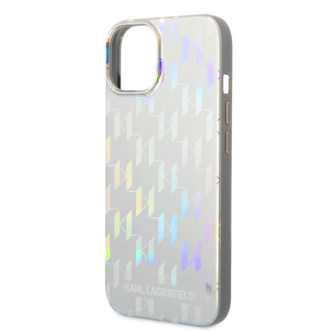 Husa premium pentru  iPhone 15 Plus Karl Lagerfeld superior quality - Alb