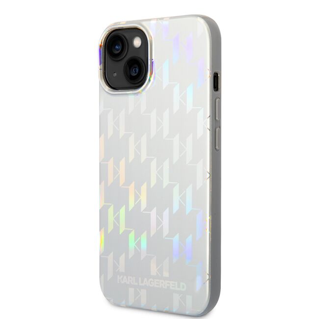 Husa premium pentru  iPhone 15 Plus Karl Lagerfeld superior quality - Alb