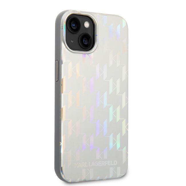 Husa premium pentru  iPhone 15 Plus Karl Lagerfeld superior quality - Alb