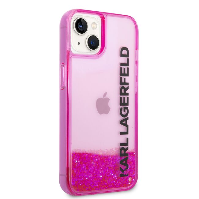 Husa premium pentru  iPhone 15 Plus Karl Lagerfeld superior quality - Fucsia