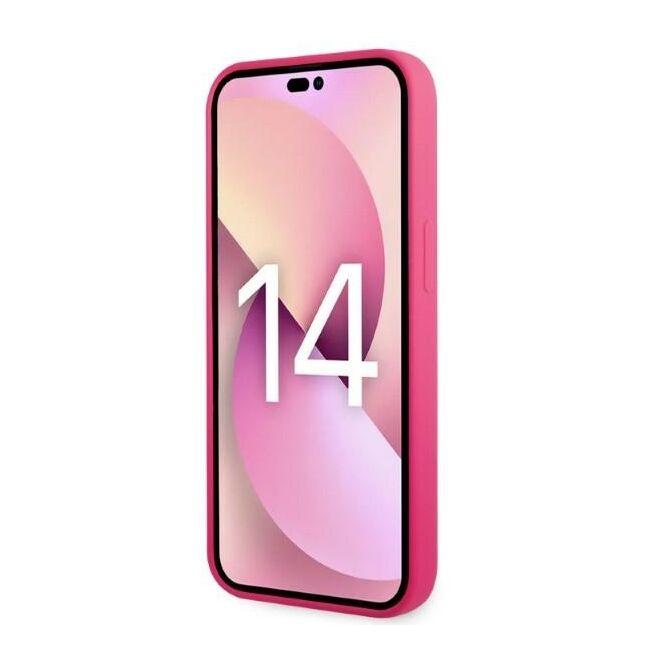 Husa premium pentru  iPhone 15 Plus Karl Lagerfeld superior quality - Fucsia