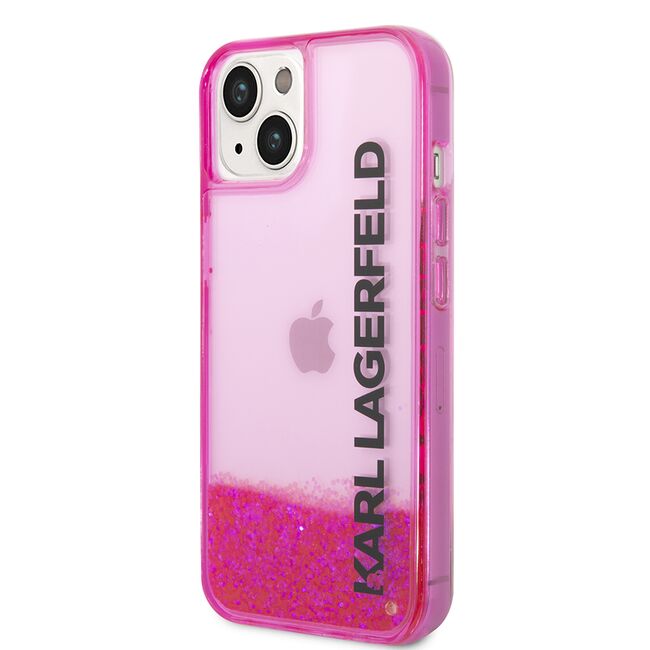 Husa premium pentru  iPhone 15 Plus Karl Lagerfeld superior quality - Fucsia