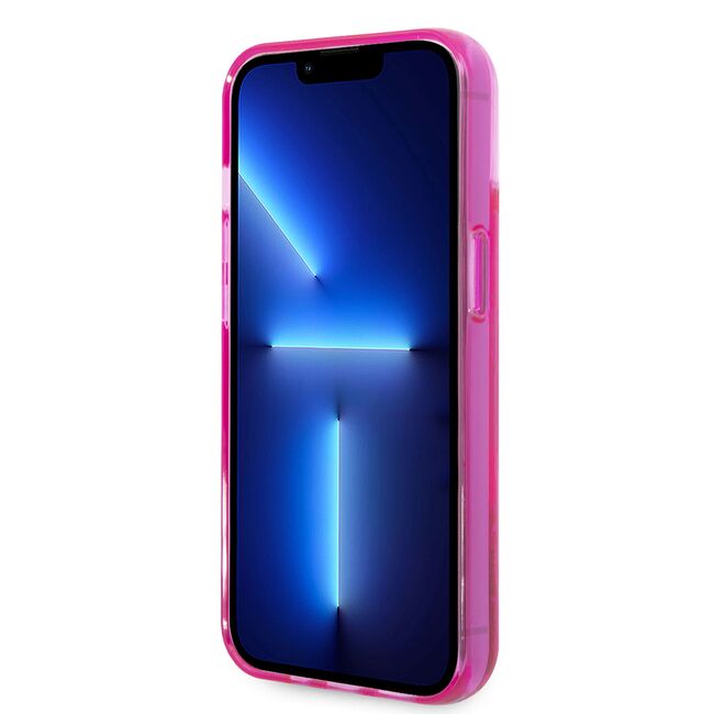 Husa premium pentru  iPhone 15 Plus Karl Lagerfeld superior quality - Fucsia