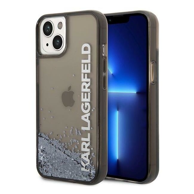 Husa premium pentru  iPhone 15 Plus Karl Lagerfeld superior quality - Gri antracit