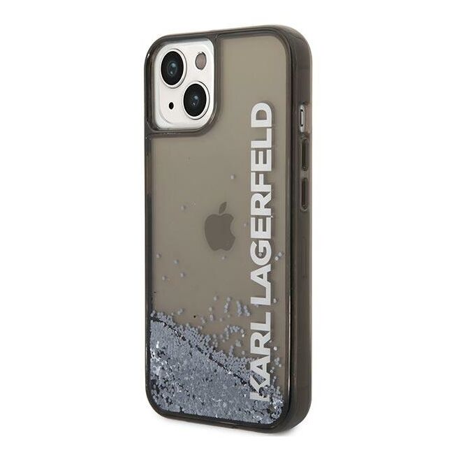 Husa premium pentru  iPhone 15 Plus Karl Lagerfeld superior quality - Gri antracit