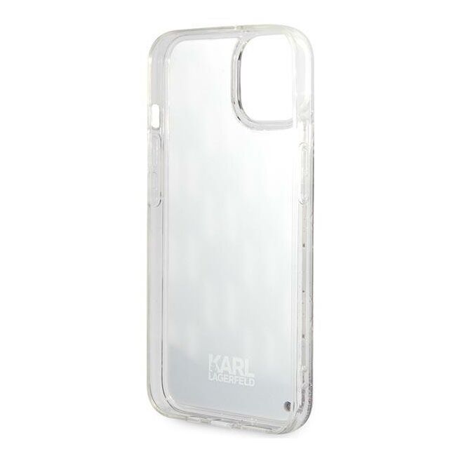 Husa premium pentru  iPhone 15 Plus Karl Lagerfeld superior quality - Gri carbune
