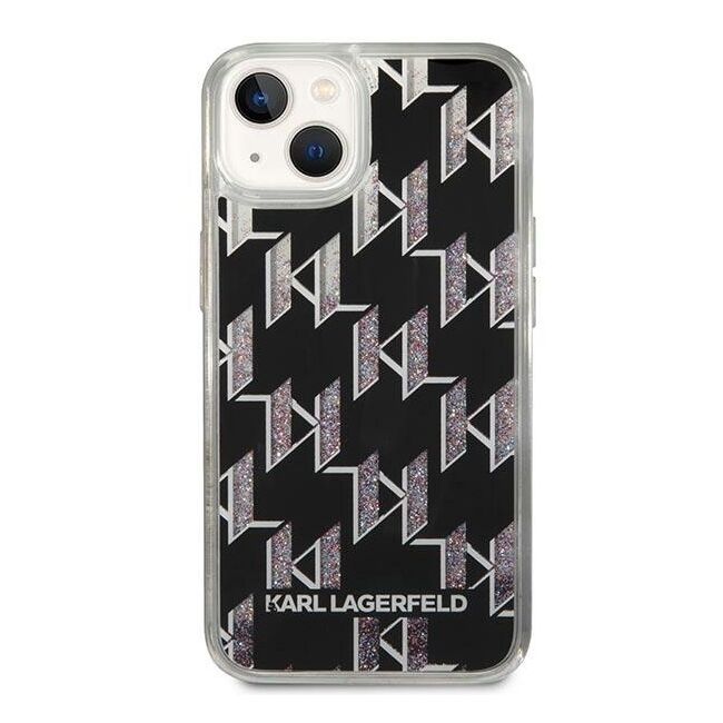 Husa premium pentru  iPhone 15 Plus Karl Lagerfeld superior quality - Gri carbune