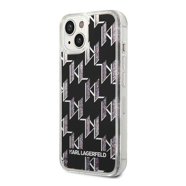Husa premium pentru  iPhone 15 Plus Karl Lagerfeld superior quality - Gri carbune