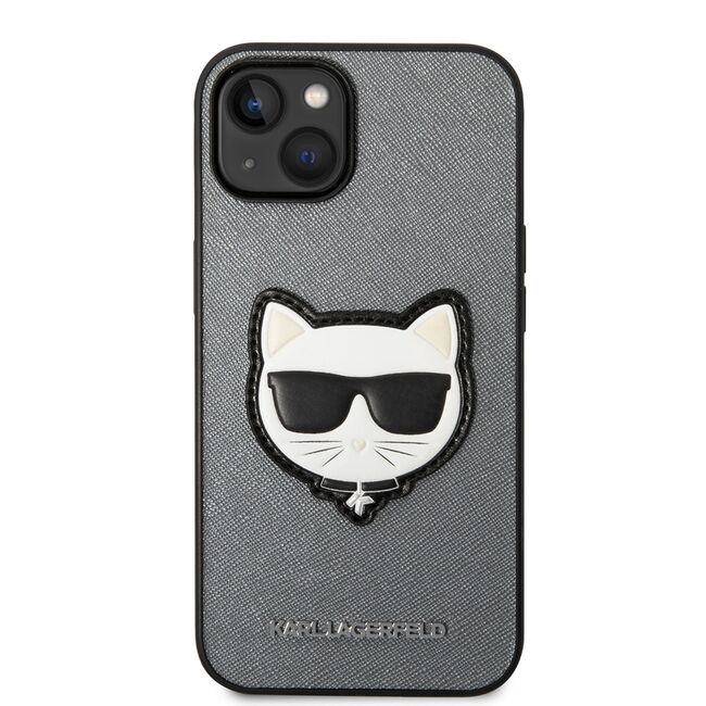 Husa premium pentru  iPhone 15 Plus Karl Lagerfeld superior quality - Gri inchis