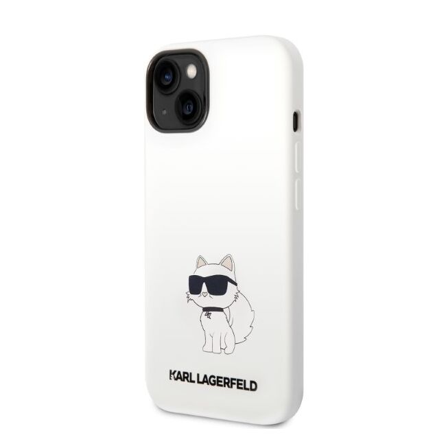 Husa premium pentru  iPhone 15 Plus Karl Lagerfeld superior quality - Gri