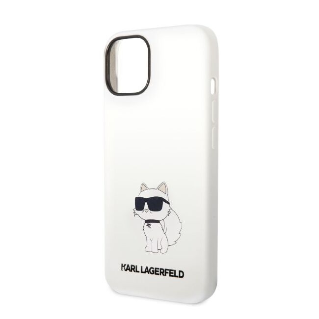 Husa premium pentru  iPhone 15 Plus Karl Lagerfeld superior quality - Gri