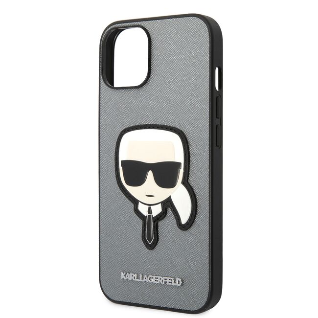 Husa premium pentru  iPhone 15 Plus Karl Lagerfeld superior quality - Gri
