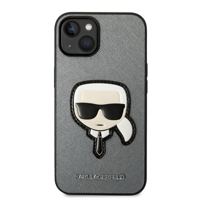 Husa premium pentru  iPhone 15 Plus Karl Lagerfeld superior quality - Gri