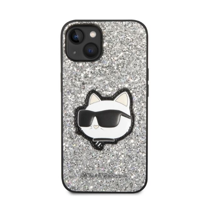 Husa premium pentru  iPhone 15 Plus Karl Lagerfeld superior quality - Gri