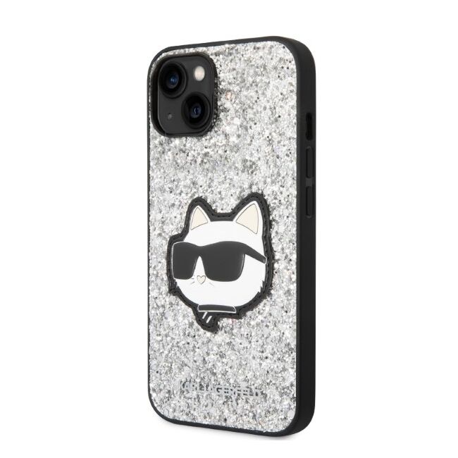 Husa premium pentru  iPhone 15 Plus Karl Lagerfeld superior quality - Gri