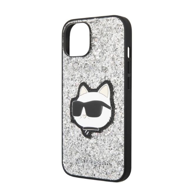Husa premium pentru  iPhone 15 Plus Karl Lagerfeld superior quality - Gri
