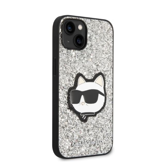 Husa premium pentru  iPhone 15 Plus Karl Lagerfeld superior quality - Gri