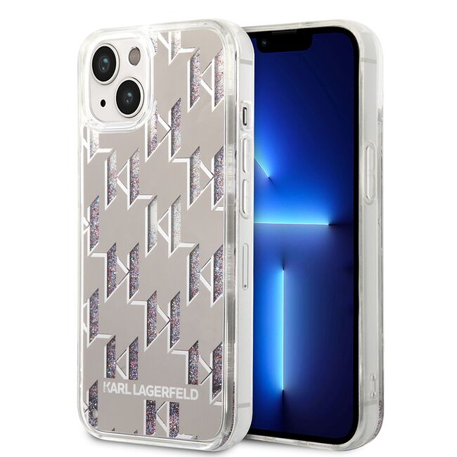 Husa premium pentru  iPhone 15 Plus Karl Lagerfeld superior quality - Maro deschis