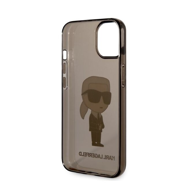 Husa premium pentru  iPhone 15 Plus Karl Lagerfeld superior quality - Maro havana