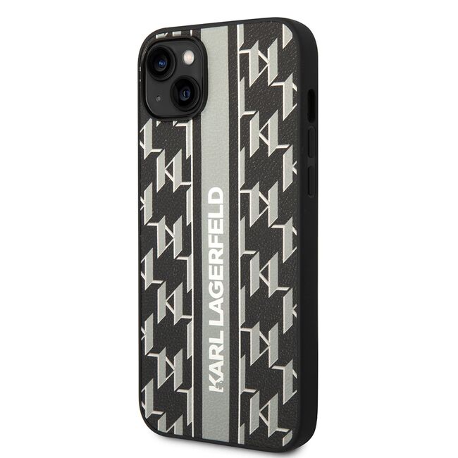 Husa premium pentru  iPhone 15 Plus Karl Lagerfeld superior quality - Maro inchis