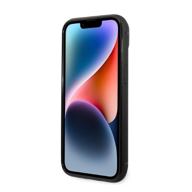 Husa premium pentru  iPhone 15 Plus Karl Lagerfeld superior quality - Negru Tipar