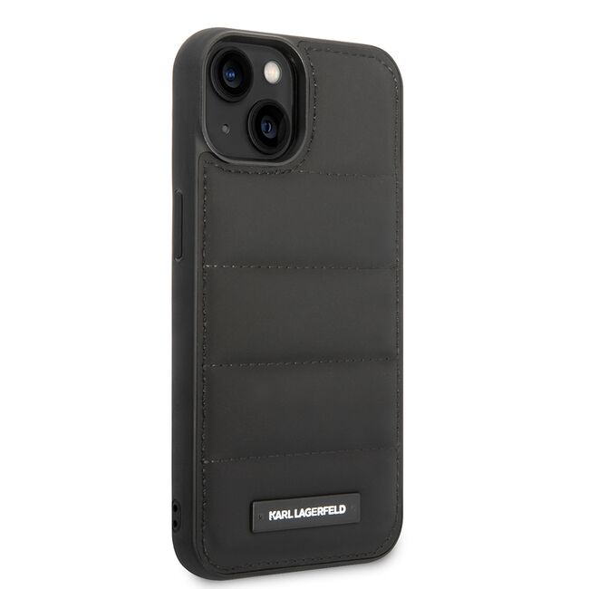 Husa premium pentru  iPhone 15 Plus Karl Lagerfeld superior quality - Negru 