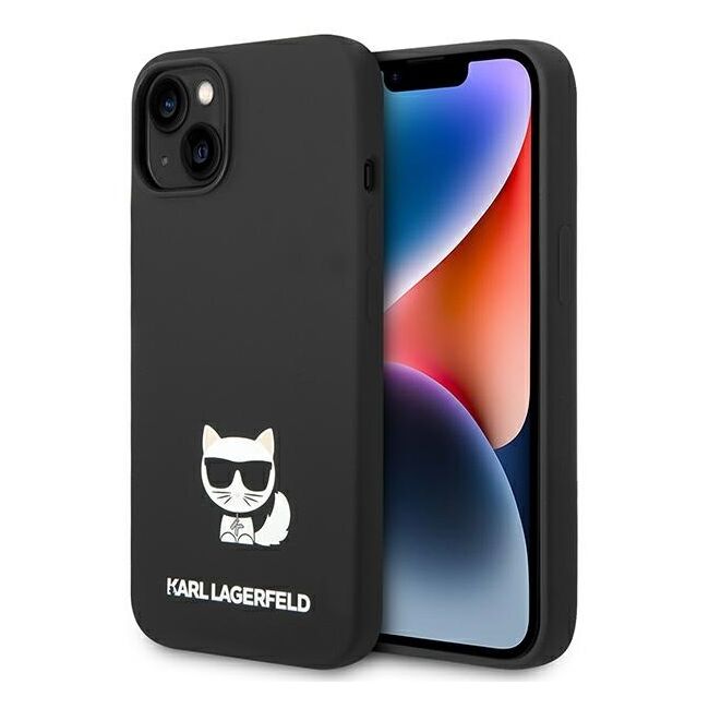 Husa premium pentru  iPhone 15 Plus Karl Lagerfeld superior quality - Negru darth vader