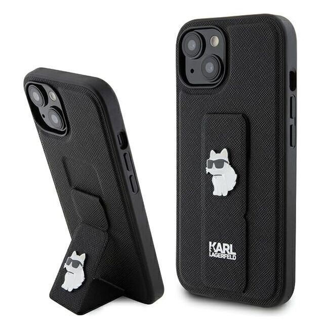 Husa premium pentru  iPhone 15 Plus Karl Lagerfeld superior quality - Negru darth vader