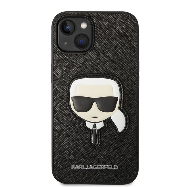 Husa premium pentru  iPhone 15 Plus Karl Lagerfeld superior quality - Negru denim