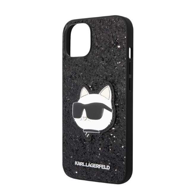 Husa premium pentru  iPhone 15 Plus Karl Lagerfeld superior quality - Negru denim