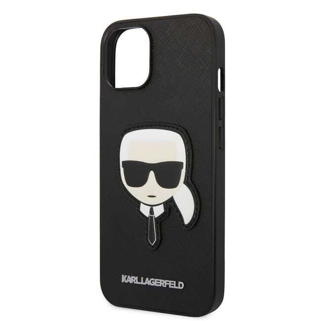 Husa premium pentru  iPhone 15 Plus Karl Lagerfeld superior quality - Negru denim