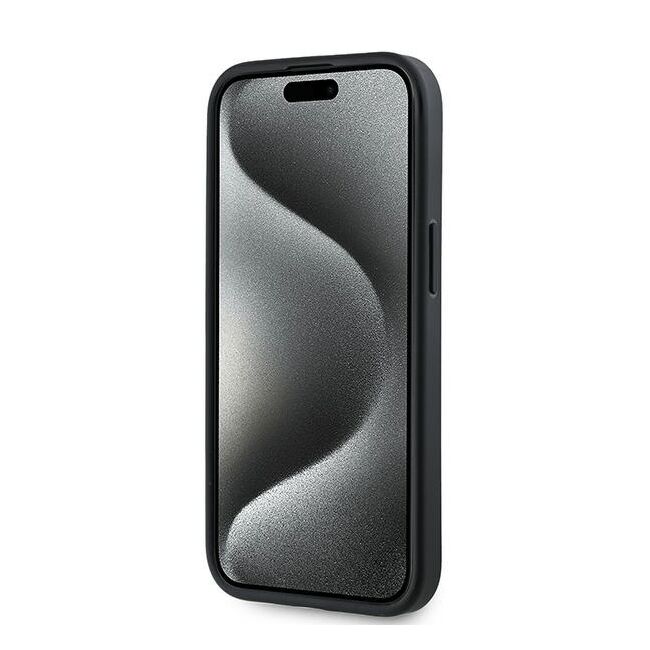 Husa premium pentru  iPhone 15 Plus Karl Lagerfeld superior quality - Negru electric