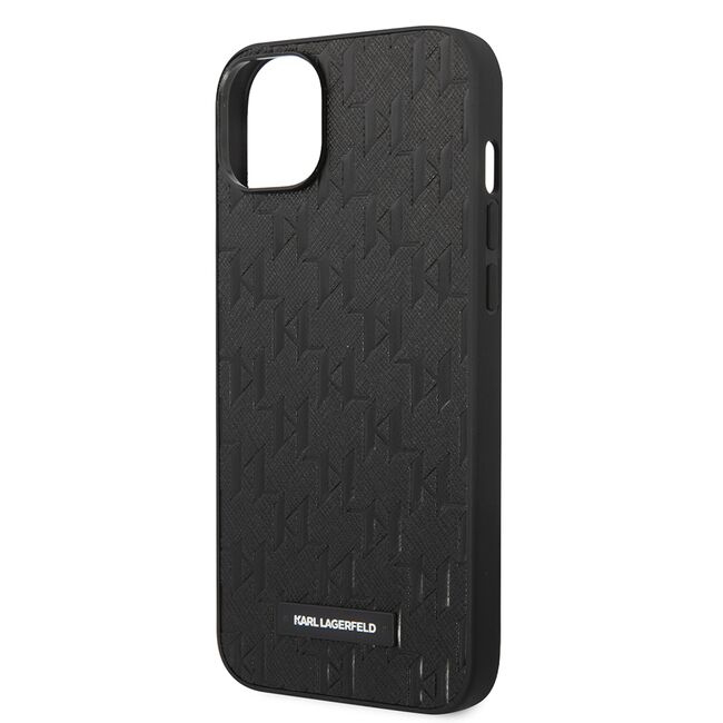 Husa premium pentru  iPhone 15 Plus Karl Lagerfeld superior quality - Negru electric