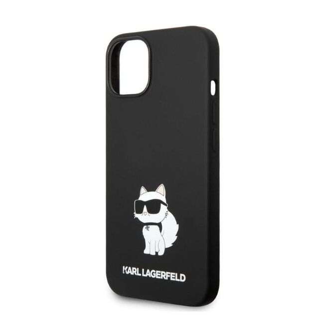 Husa premium pentru  iPhone 15 Plus Karl Lagerfeld superior quality - Negru havana