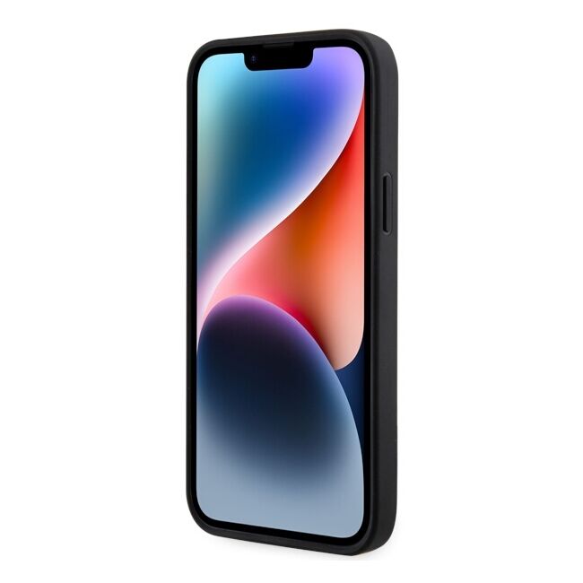 Husa premium pentru  iPhone 15 Plus Karl Lagerfeld superior quality - Negru havana