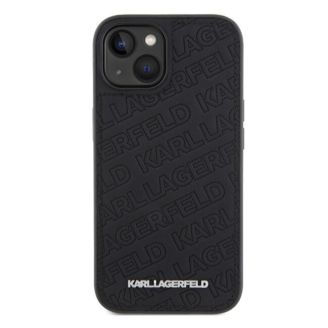 Husa premium pentru  iPhone 15 Plus Karl Lagerfeld superior quality - Negru intens