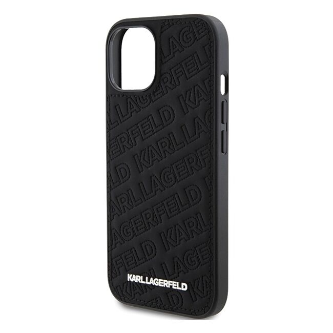 Husa premium pentru  iPhone 15 Plus Karl Lagerfeld superior quality - Negru intens