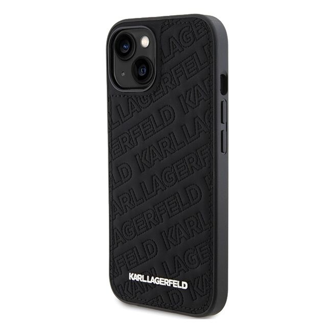 Husa premium pentru  iPhone 15 Plus Karl Lagerfeld superior quality - Negru intens