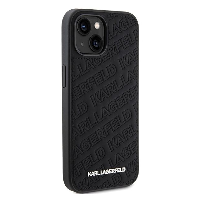 Husa premium pentru  iPhone 15 Plus Karl Lagerfeld superior quality - Negru intens