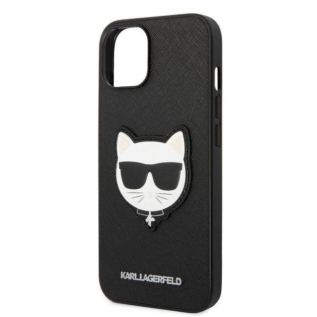 Husa premium pentru  iPhone 15 Plus Karl Lagerfeld superior quality - Negru royal