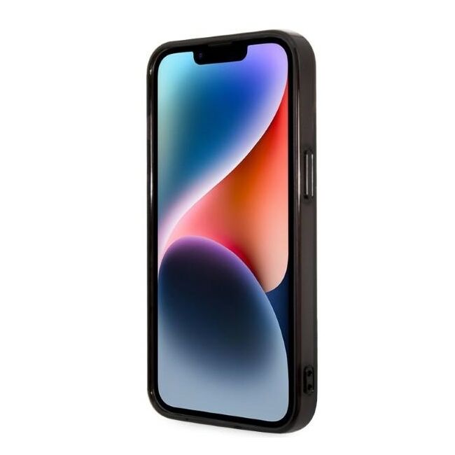 Husa premium pentru  iPhone 15 Plus Karl Lagerfeld superior quality - Negru tipar