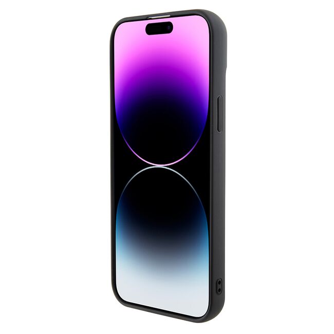 Husa premium pentru  iPhone 15 Plus Karl Lagerfeld superior quality - Negru tipar